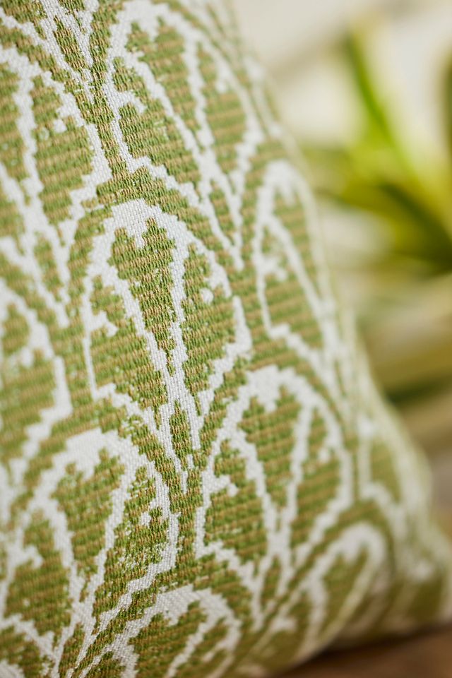 Green Fan Outdoor Pillow #1