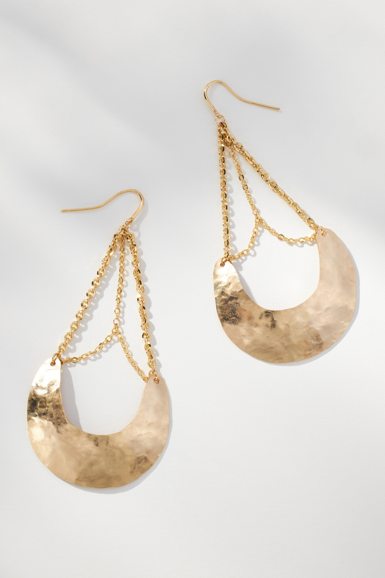 Half-Moon Chandelier Earrings