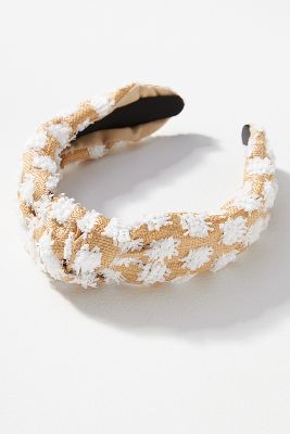Shop By Anthropologie Everly Raffia Knot Headband In White