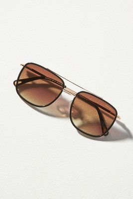 Machete Amelia Aviator Sunglasses In Black