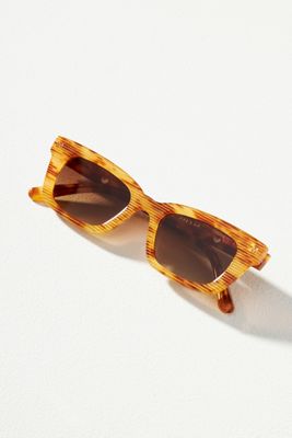 Toirtoise Shell Flat Top Sunglasses | Anthropologie display picture 1