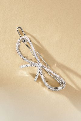 Rhinestone Bow Hair Clip