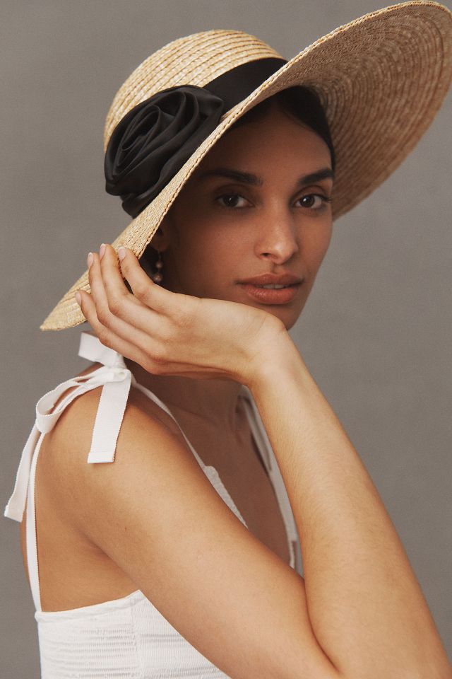 Wyeth Rosette Straw Hat | Anthropologie