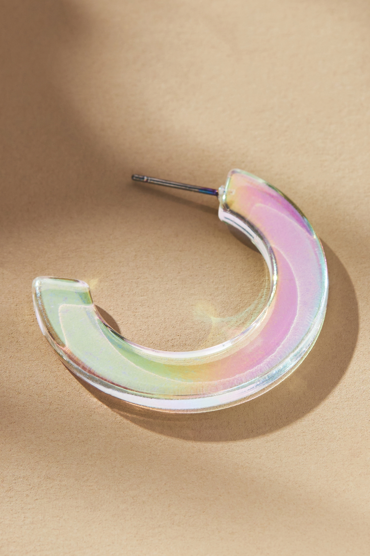 Large Resin Hoop Earrings