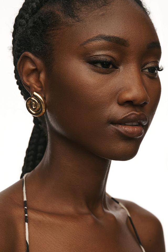 Swirl Shell Post Earrings #1