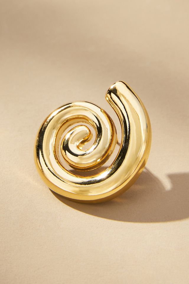 Swirl Shell Post Earrings #3