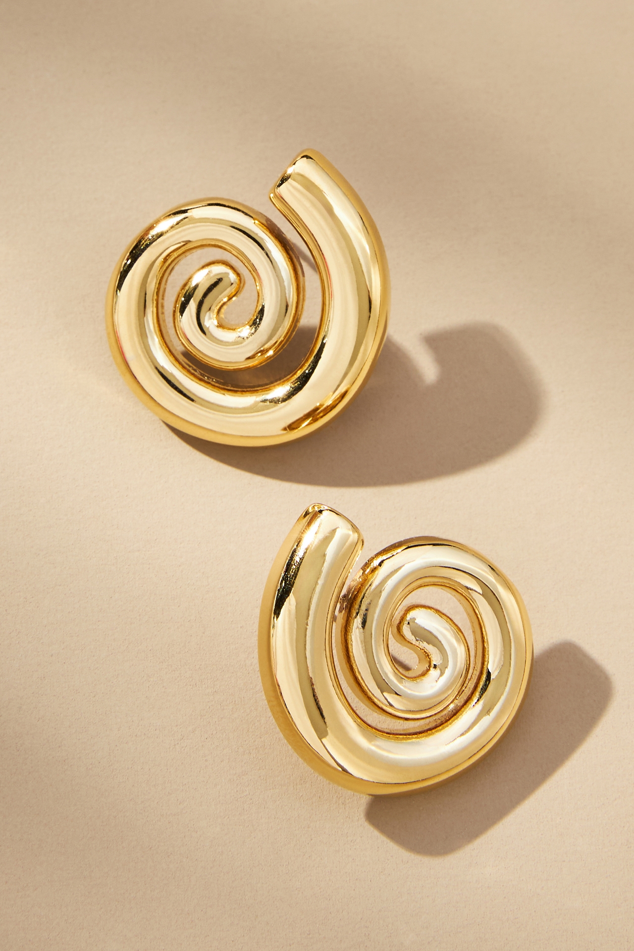 Swirl Shell Post Earrings