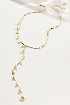 Shop By Anthropologie Flutter Y-neck Necklace In Gold