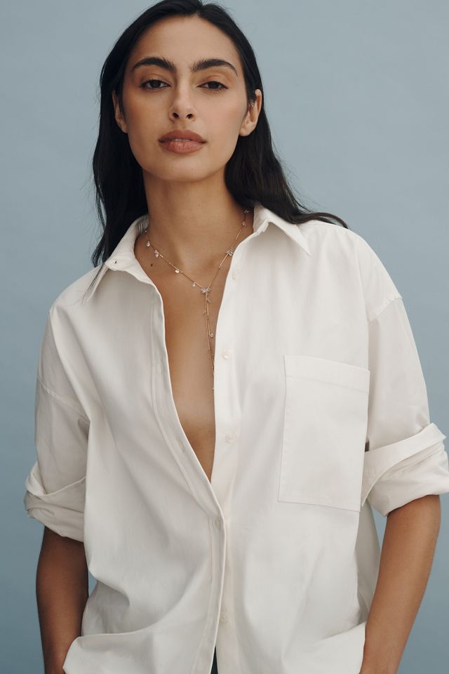 Pearl Beaded Lariat Necklace #3