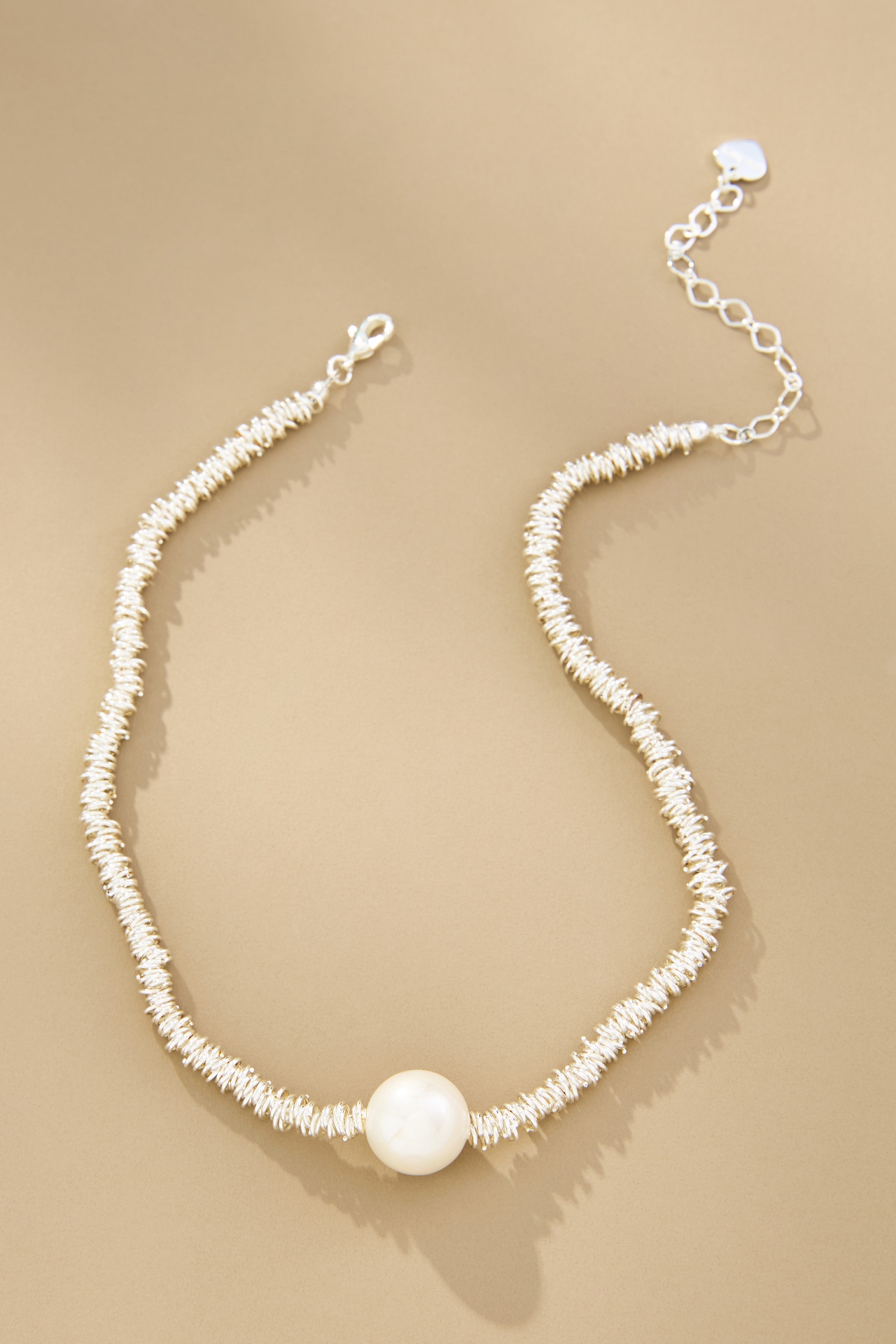 Beaded Pearl Collar Necklace