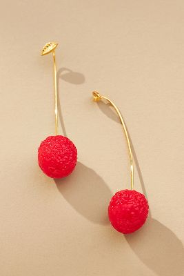 Shop By Anthropologie Fruit Drop Earrings In Red