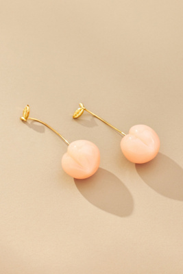 By Anthropologie Fruit Drop Earrings In Orange