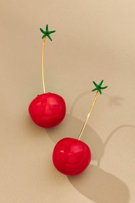 Shop By Anthropologie Fruit Drop Earrings In Red
