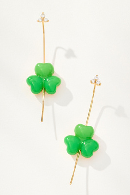 By Anthropologie Fruit Drop Earrings In Green