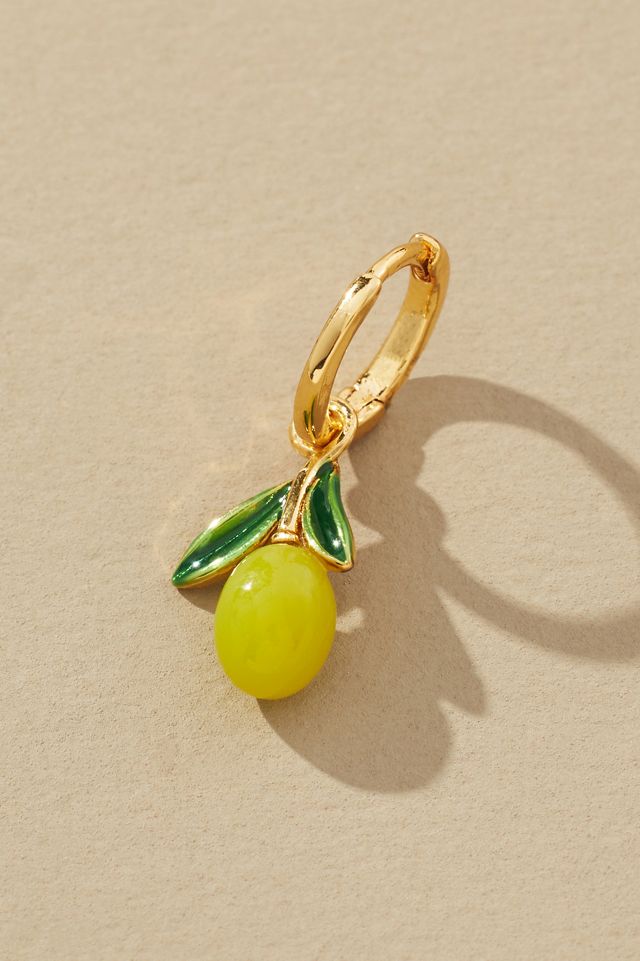 Fruit Charm Huggie Earrings #1