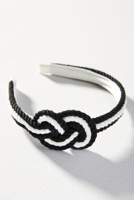 Shop By Anthropologie Rope Knot Headband In Black