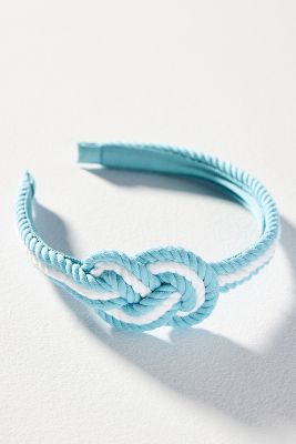 Shop By Anthropologie Rope Knot Headband In Blue