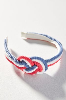 Shop By Anthropologie Rope Knot Headband In Red