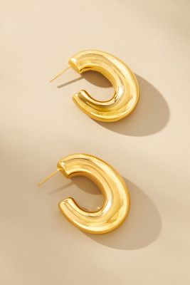 Shop Cendré Kiki Hoop Earrings In Gold
