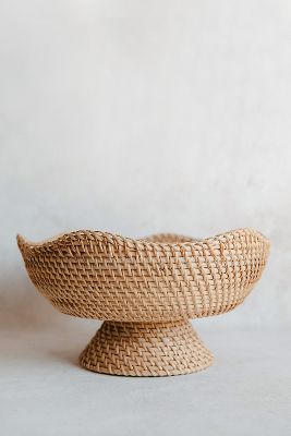Roan Iris Rhode Rattan Scalloped Bowl