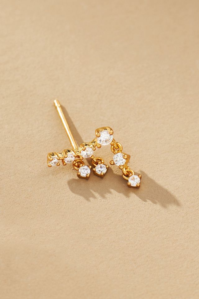 Crystal Cluster Post Earrings #1