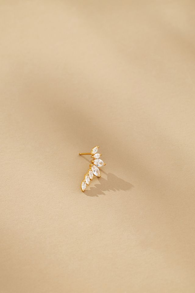 Crystal Crawler Post Earrings #1
