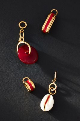 Shop Dorne Bikini Jewelry Charms, Set Of 4 In Red