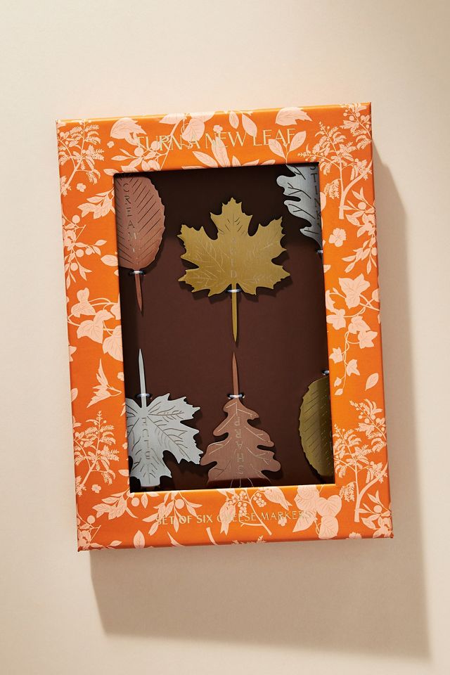 Foliage Cheese Markers, Set of 6 #1