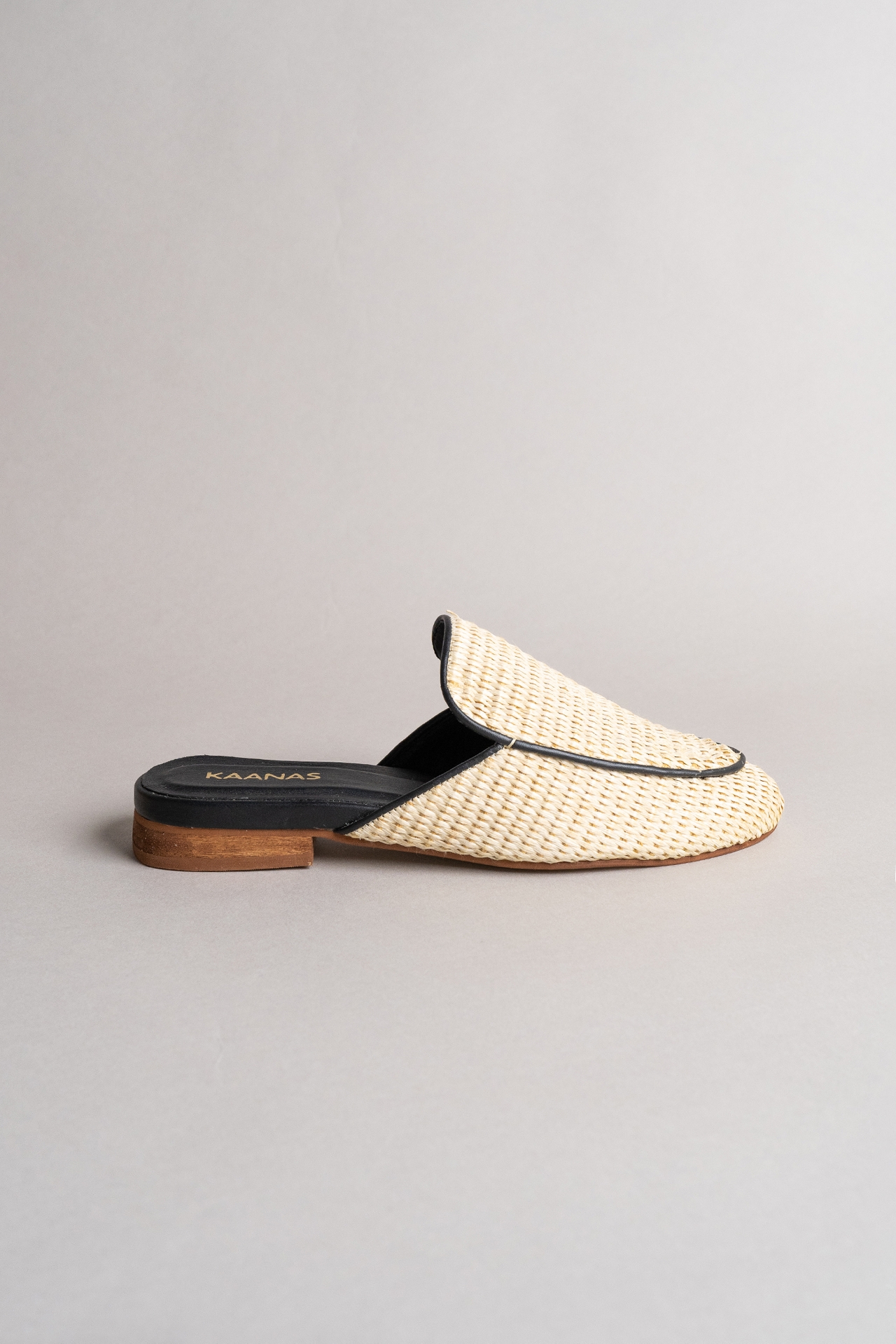 Kaanas Jaspe Basketweave Mules