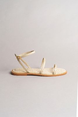 Shop Kaanas Tonga Double Band Sandals In White