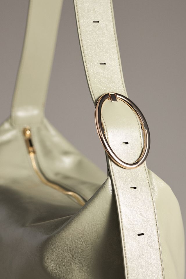 Round Buckle Slouchy Bag #4