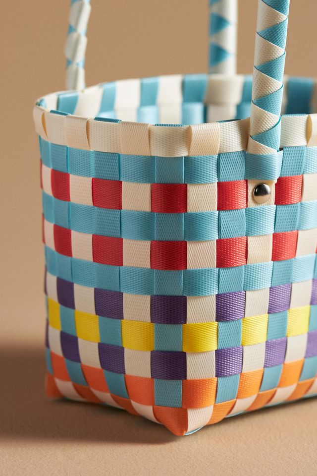 Mini Woven Basket Tote #2