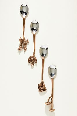 Shop Anthropologie Foliage Teaspoons, Set Of 4