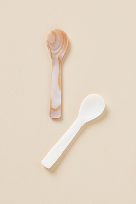 Mother-of-Pearl Caviar Spoons, Set of 2 AnthroLiving