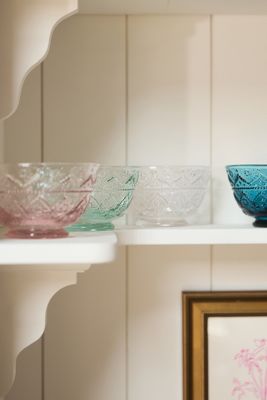 Shop Anthropologie The Bombay Handblown Glass Cereal Bowls, Set Of 4