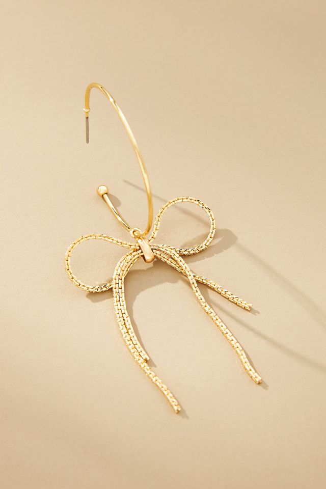 Bow Hoop Earrings #1