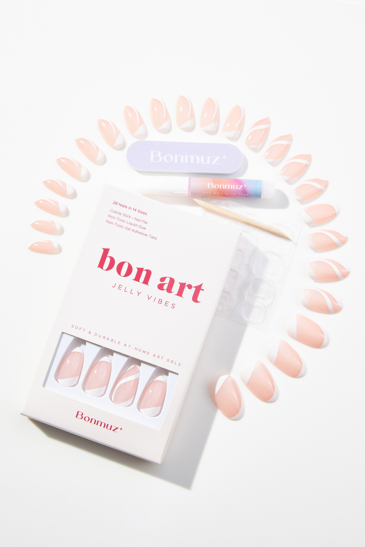 Bonmuz Jelly Press On-Nail Set