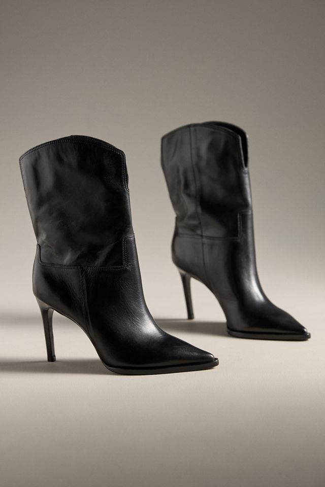 Vicenza Pointed-Toe Mid Heeled Boots #1