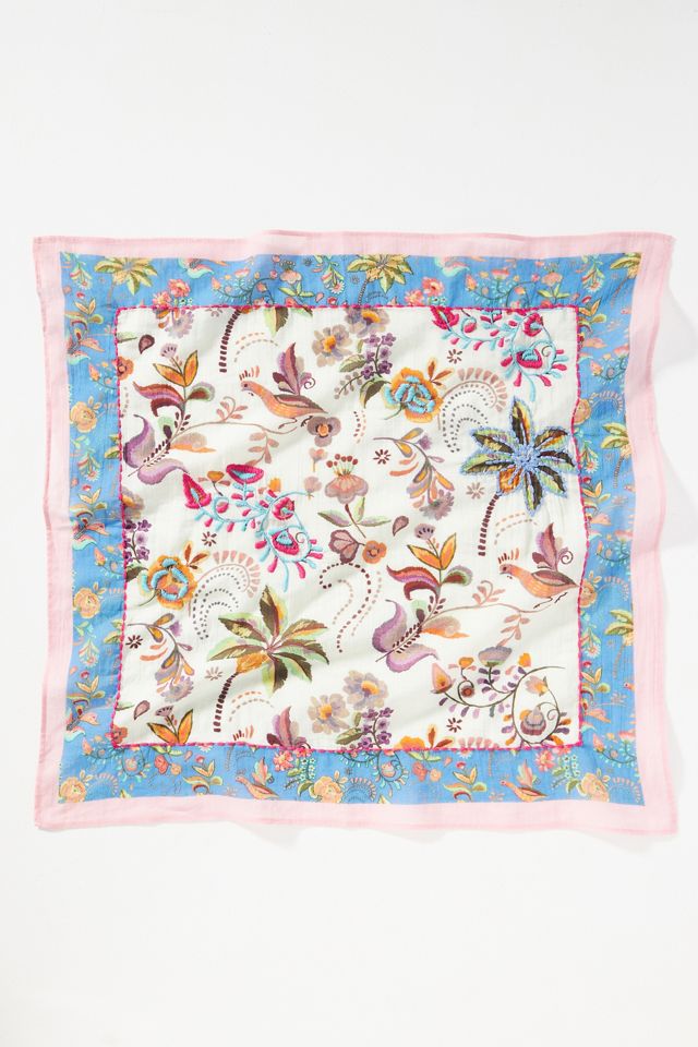 Vismaya Floral Embroidered Scarf #2