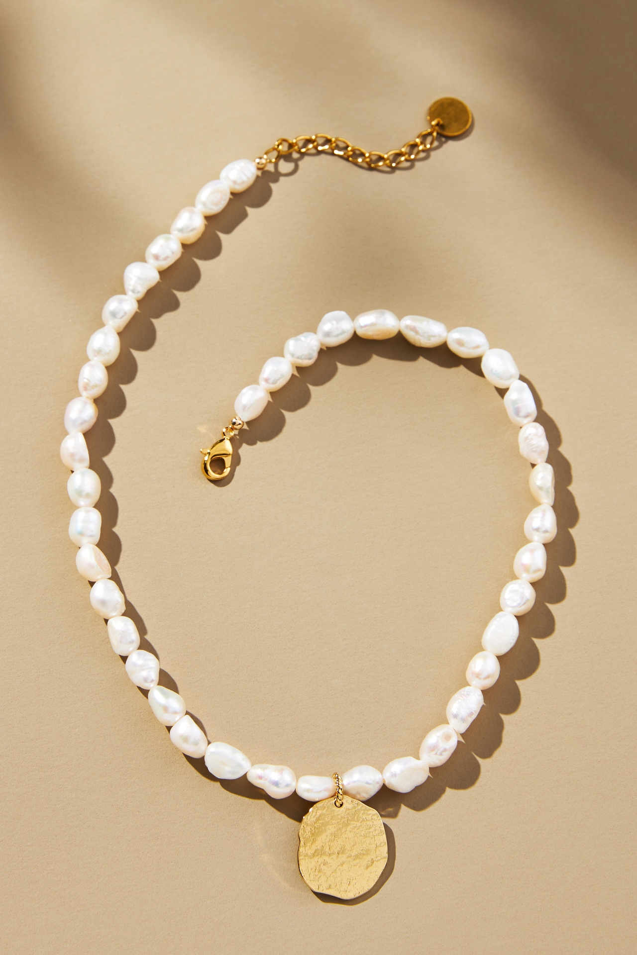 GISEL B. Rosa Pearl Coin Necklace