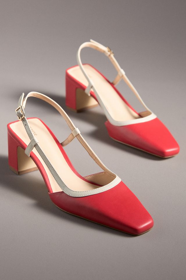 Maeve Snip-Toe Slingback Heels #1
