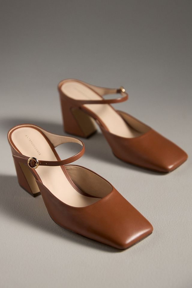 Mules à Bout Carré Par Anthropologie #1