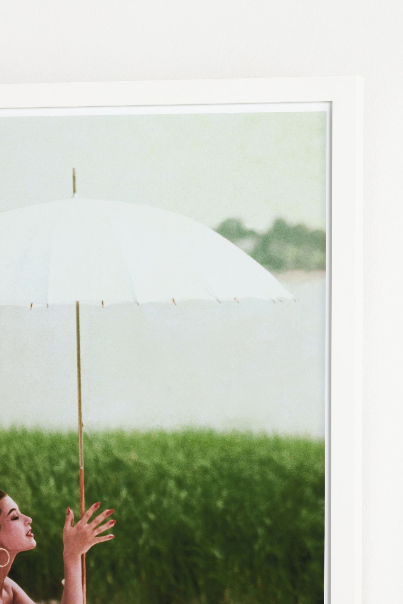 Girl with White Parasol Wall Art