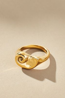 Shop Jenny Bird Lucille Signet Ring In Gold