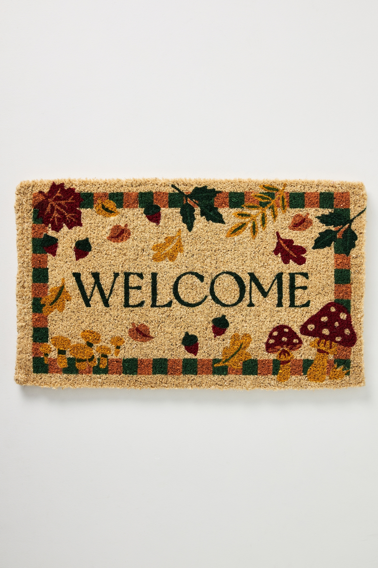 Bordered Welcome Doormat