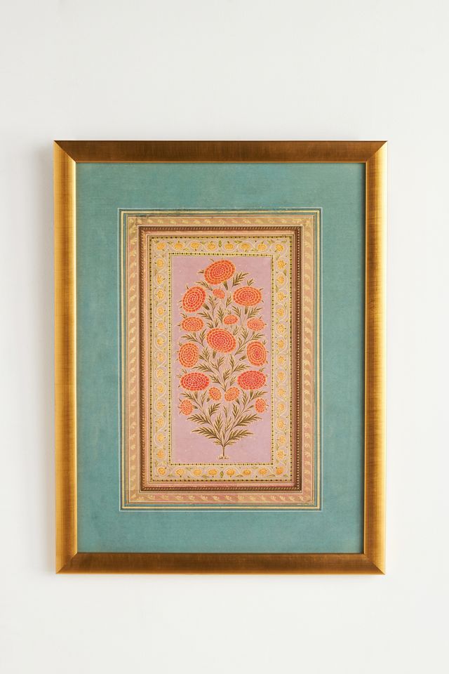 Ornate Marigolds Wall Art #1