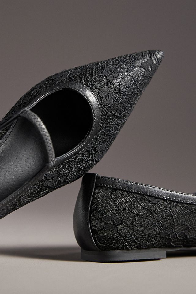 Matisse Fleur Lace Pointed-Toe Ballet Flats #2