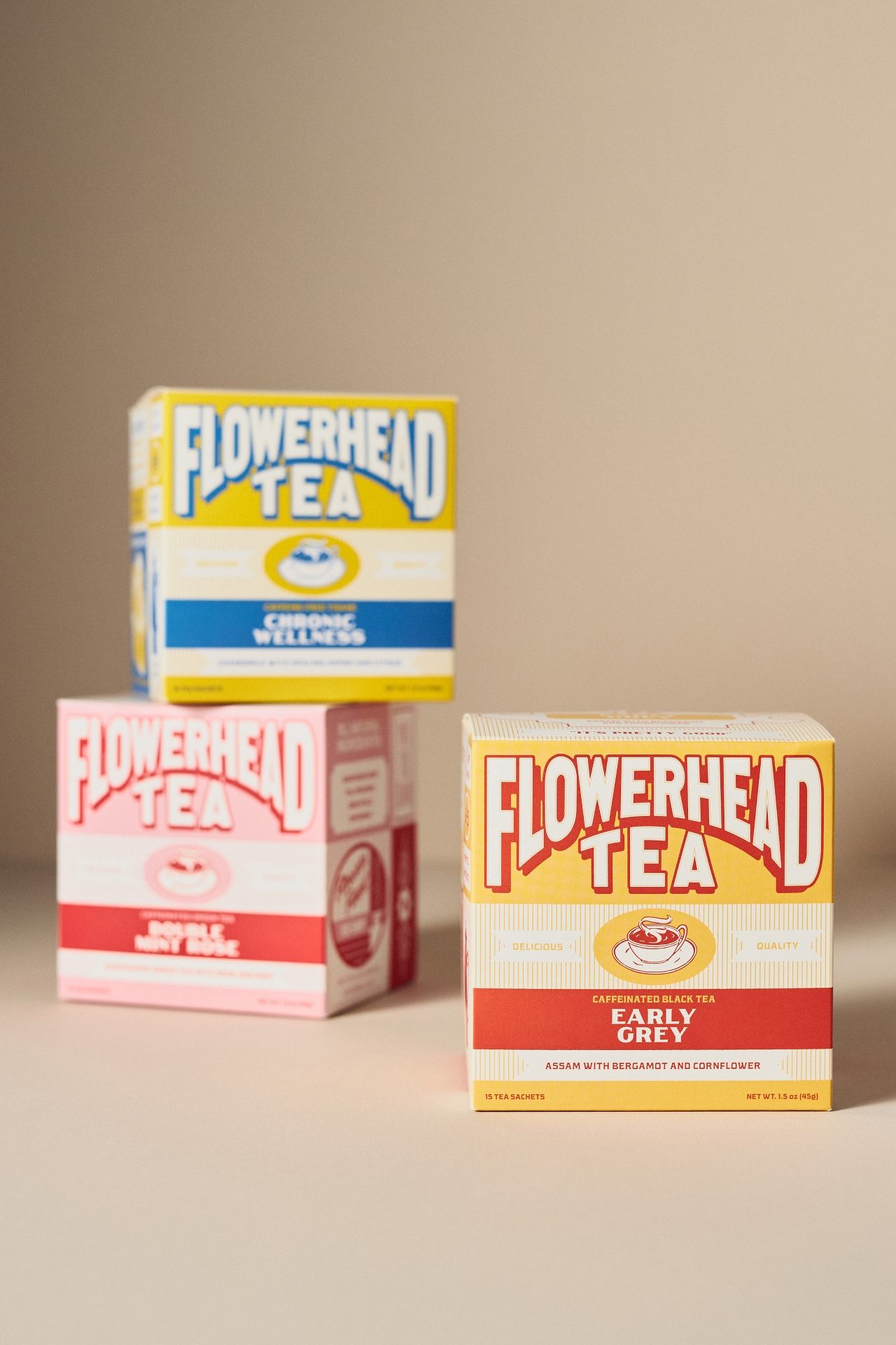 Flowerhead Tea Bags, 15 Count