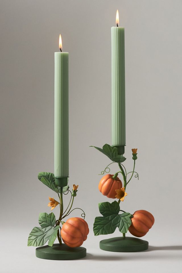 Pumpkin Metal Candle Holder #1