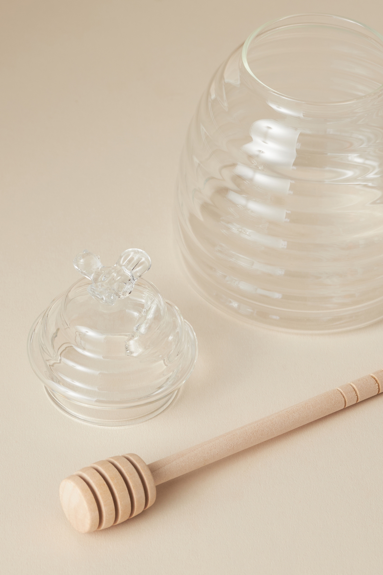 Glass Honey Pot with Dipper